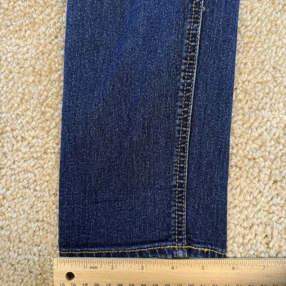 Old Navy Women's Size 14 Super Skinny Mid-Rise Blue Jeans Stretch Casual F587